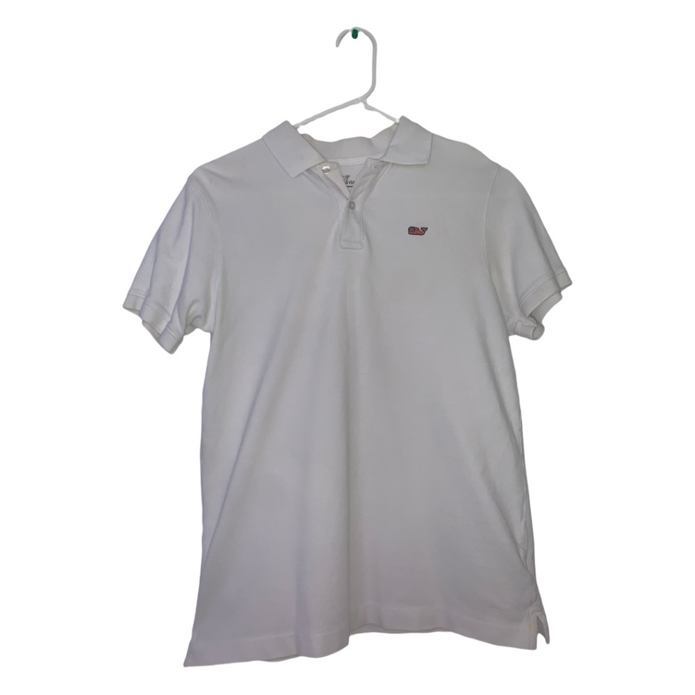 White Collard Vineyard Vines Shirt